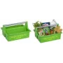 allit McPlus Carry Jardinier įrankių krepšys, žalias, ergonomiška aliuminio rankena, 2 dideli skyriai, 1 vnt. (8500906006)