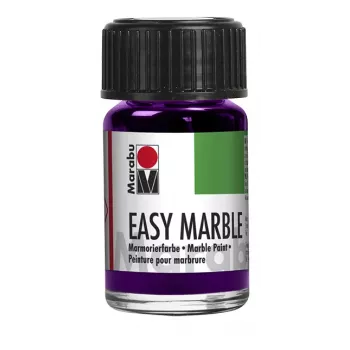 Marabu Easy Marble marmuravimo dažai, 15 ml, ametistas 081, greitai džiūstantys, skirti panardinimo marmuravimui 13050039081