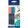 Faber-Castell Creative Marker rinkinys, 4 vnt., vandeninio pagrindo rašalas, bekvapis, nesitepantis, įvairių spalvų 160704