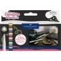 Faber-Castell Creative Marker Goldfaber Metallic Moments rinkinys, 6 vnt., vandeniniais dažais, bekvapiai, nesitepantys, įvairių metalinių spalvų 161107