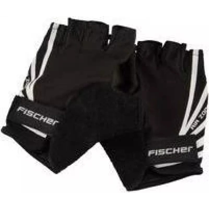 FISCHER Sport dviračių pirštinės L/XL, paminkštintas delnas, kvėpuojantis viršus, be pirštų 86310