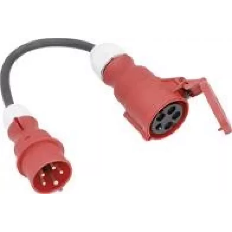 AS Schwabe 61376 maitinimo adapterio kabelis 16 A, juodas, 0,3 m