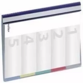 DURABLE DIVISOFLEX A4 dokumentų segtuvas-organizeris, 5 skyriai, mėlynas 255706