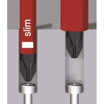Wiha VDE PlusMinus atsuktuvas SoftFinish electric slimFix 3281 SL/PH 1, 80 mm (35502)