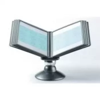 DURABLE SHERPA motion TABLE 10 informacinių lentų sistema, 10 A4 panelių, juoda 558737