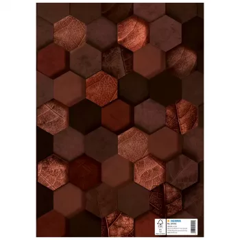 HERMA Heftschoner X sąsiuvinių viršeliai, kartonas, DIN A4, rudi, su žymėjimo lauku, 10 vnt. (20092)