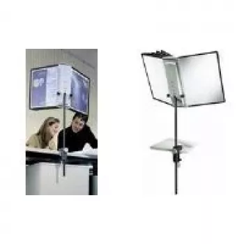 DURABLE SHERPA® Stalviršio spaustukas 10 - A4 informacinių panelių sistema, 10 panelių, 5 spalvos, 360° sukimasis 581800