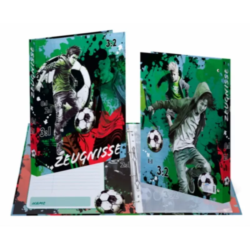 HERMA Street Soccer Ataskaitų Kortelių Ring Binderis, DIN A4, Tvirtas Kartonas, Visiškai Spausdintas, 2 Žiedų Mechanizmas, 35 mm Nugarėlė, 1 Vnt. 20162