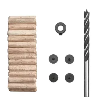 kwb 028066 medienos grąžtų rinkinys, 31 dalis, 3-10 mm, chromo vanadžio plienas, su įdubikliais