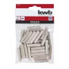 KWB 028180 mediniai kaiščiai 8 x 40 mm, 40 vienetų, bukas