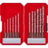kwb 108810 HSS metalo sukimosi grąžtų rinkinys, 12 dalių, suderinamas su be rakto ir krumpliaračio griebtuvais