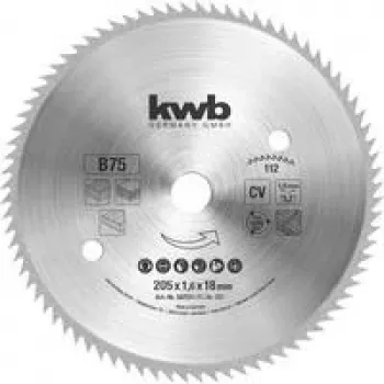 KWB 587511 diskinis pjūklo geležtė 205 mm x 18 mm kiaurymė, 40 dantų, TCT, medienai