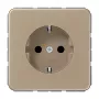 JUNG CD1520KIGB Schuko lizdo įdėklas, aliuminis bronzos-aukso spalvos