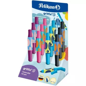 Pelikan griffix rašymo rašiklis, ergonomiška rankena, dešiniarankiams, tamsiai mėlynas (605366)
