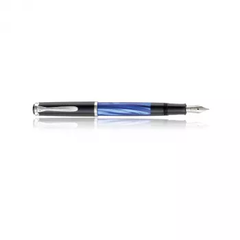 Pelikan Classic M205 plunksnakočio rašiklis juodai mėlynas (vidutinis plunksnos dydis) 801874