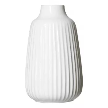 Ritzenhoff & Breker SANREMO baltų akmens masės vazų rinkinys, 2 vnt., 240 mm, dekoratyvi grioveliais struktūra 746655