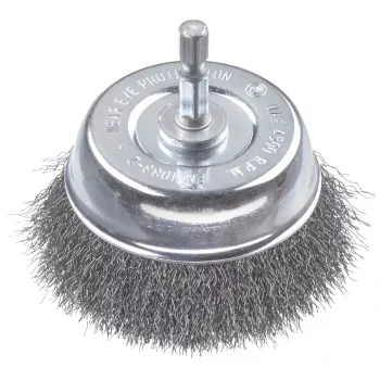 kwb vielinis kaušinis šepetys 75 mm, 0,2 mm gofruotas plienas, 6 mm kotas metalui ir akmeniui 606310