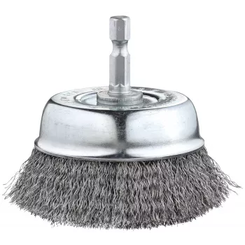 kwb vielinis kaušinis šepetys 75 mm, 0,2 mm gofruotas plienas, 6 mm kotas metalui ir akmeniui 606310