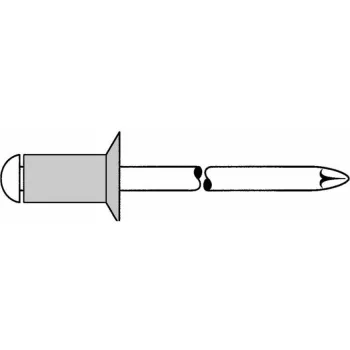 Gesipa aklinė kniedė Al/St 4x8mm įleidžiama galvutė KS 3,0-5,0mm (500 vnt. pakuotė) 1433512