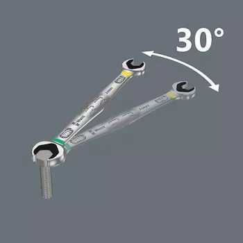 Wera 6002 Joker dvigubas veržliaraktis su atviruoju profiliu 20 x 22 mm 05020260001