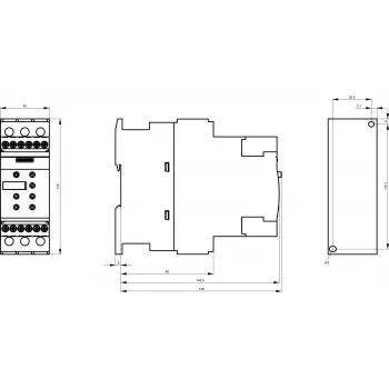 Siemens SIRIUS 3RW4027-1TB04 švelnaus paleidimo įrenginys, 32 A, 400-600 V AC, 24 V AC/DC valdymas, 15 kW esant 400 V