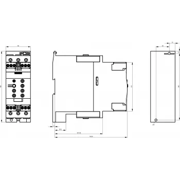 SIEMENS SIRIUS 3RW4038-1 minkšto paleidimo įrenginys, 37 kW, 72 A, 200-460 V AC, 24 V AC/DC valdymas, varžtiniai gnybtai 3RW40381BB04