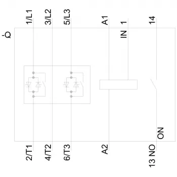 SIEMENS SIRIUS 3RW30361BB04 švelnaus paleidimo įrenginys, 400V, 32A, 15kW, 24V AC/DC valdymas