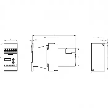 Siemens SIRIUS 3RW3017-1BB04 švelnaus paleidimo įrenginys, S00, 17 A, 200-480 V AC, 24 V AC/DC valdymas