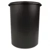 HELIT the double popieriaus atliekų šiukšliadėžė, ovali, 20 L, juoda, PE, be dangčio, 1 dalis (H6103795)