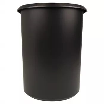 HELIT the double popieriaus atliekų šiukšliadėžė, ovali, 20 L, juoda, PE, be dangčio, 1 dalis (H6103795)