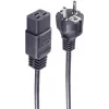 SHIVERPEAKS Basic maitinimo laidas Schuko į IEC C19, 3 m, 16 A, juodas BS60015-S