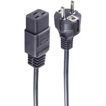 SHIVERPEAKS Basic maitinimo laidas Schuko į IEC C19, 3 m, 16 A, juodas BS60015-S