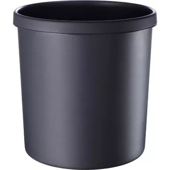 HELIT H6106495 liepsnai atsparus apvalus šiukšlių krepšys, 18 L, juodas