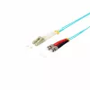 SHIVERPEAKS S/CONN maximum connectivity LC/ST Duplex Multimode OM3 50/125µm šviesolaidinis patch kabelis, Aqua, 5m (77945/3)