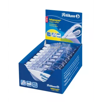 Pelikan blanco Maxi korekcinė juosta, 4,2 mm x 10 m, be tirpiklių, balta 340315