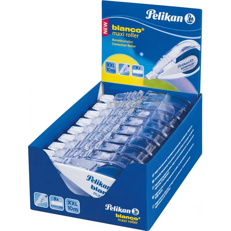 Pelikan blanco Maxi korekcinė juosta, 4,2 mm x 10 m, be tirpiklių, balta 340315