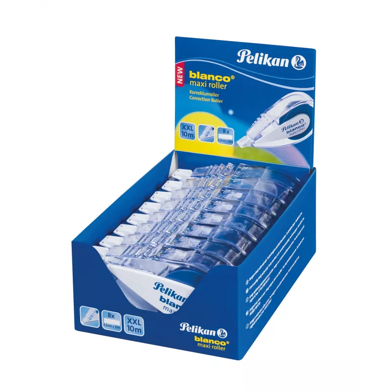 Pelikan blanco Maxi korekcinė juosta, 4,2 mm x 10 m, be tirpiklių, balta 340315