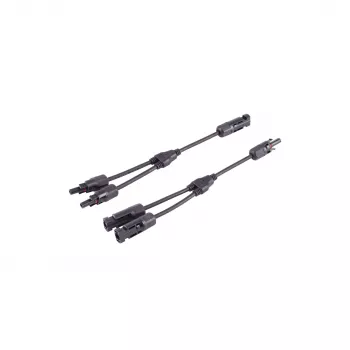 SHIVERPEAKS PV4 T-Adapterio kabelių rinkinys, 2-to-1, 4 mm², juodas, 30 cm BS02-21032