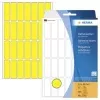 HERMA 2361 geltoni matiniai permanentiniai lipnūs popieriniai etiketės, 13 x 40 mm, 896 etiketės (32 lapai x 28)