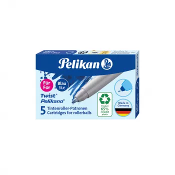 Pelikan Eco tušinuko šerdelė Pelikano/Twist rašikliams, karališkai mėlyna, 65% perdirbto plastiko, 1 vnt. 300010004