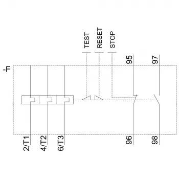 SIEMENS SIRIUS 3RU2126-1KB0 terminės apsaugos relė 9,0-12,5A Class 10, varžtiniai gnybtai, 1NO+1NC