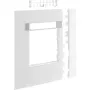 Hager Modularinio rėmo dangtelis GR1202A9016, Traffic White, 2 eilės, 120mm