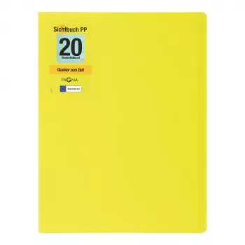 PAGNA School Display Book A4, 20 Sleeves, Lime Green 21012-17