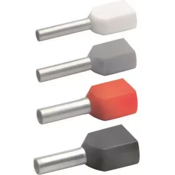 Klauke 87313 dviguba gnybtų įvorė 2 x 0,75 mm² pilka