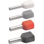 Klauke 87313 dviguba gnybtų įvorė 2 x 0,75 mm² pilka