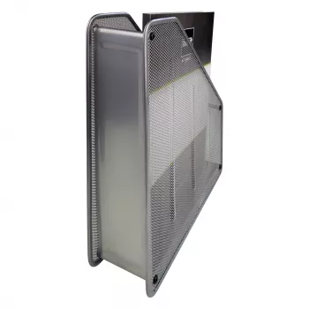 HELIT H2518000 tinklinis žurnalų laikiklis DIN A4, vielinis metalas, sidabrinis, milteliniu būdu dažytas, 1 vnt.