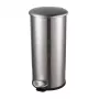 HELIT the zinc pedalų šiukšliadėžė 12 L sidabrinė nerūdijančio plieno apvali soft-close H2406500