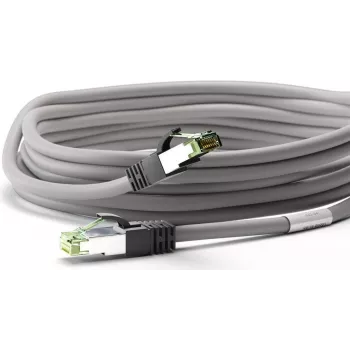 Wentronic Goobay CAT 8.1 tinklo kabelis, S/FTP (PiMF), pilkas, 25 m - LSZH be halogenų, varis AWG 24 (55144)
