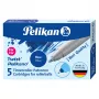 Pelikan ritinėlio rašiklio rašalo kasetės, 5 vnt., mėlynos (824705)