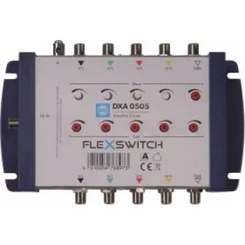 WISI FLEXSWITCH linijinis stiprintuvas DXA0505 4xSAT/1xTERR daugiakanalėms sistemoms